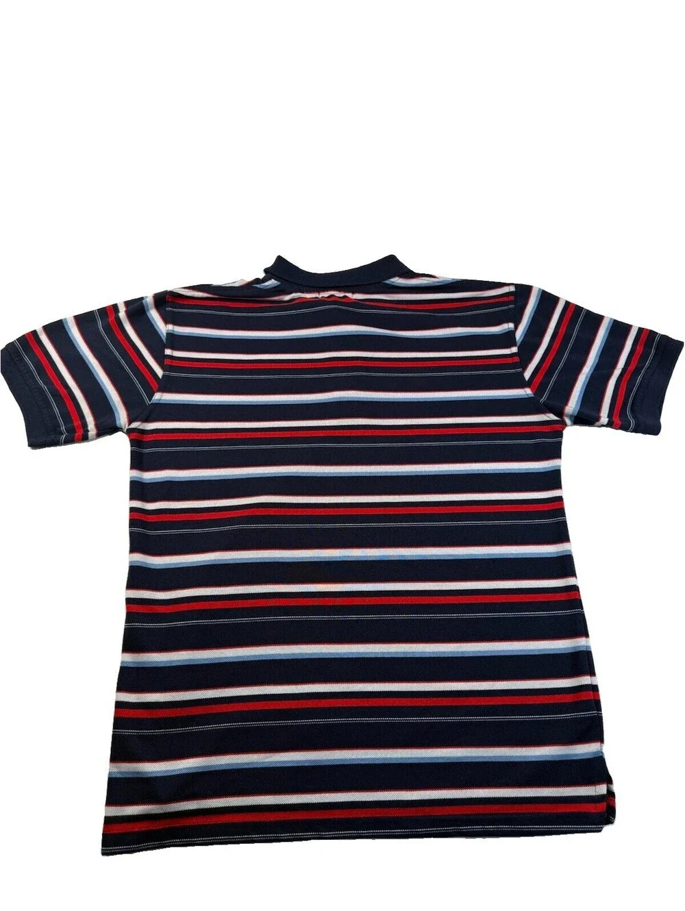 Polo Ralph Lauren Polo Shirt Blue & White Red Striped W/ Pony XL Youth Pre Owned